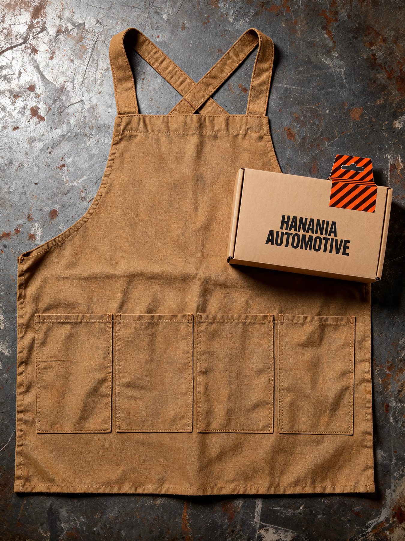 Cross-Back Canvas Shop Apron